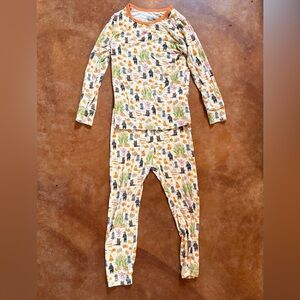 Free Birdees - Kids Halloween Pajama Set - Orange,Black, cream - used